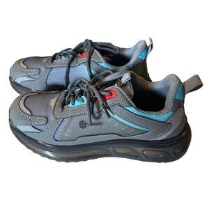 Tinggu grey and blue steel toe sneaker size 40 US 9.5 saftey sneaker